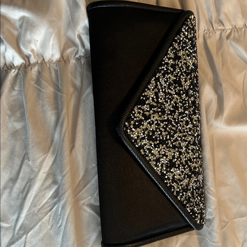 Call It Spring Black and Silver Clutch